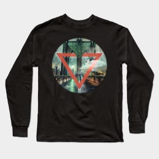 NYC Red Triangle Long Sleeve T-Shirt